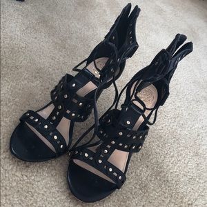 Vince Camuto strappy lace up heels